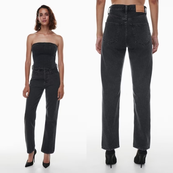 Aritzia Denim Forum The Joni High Rise Loose 32L Jeans, Size 24 - Picture 1 of 12